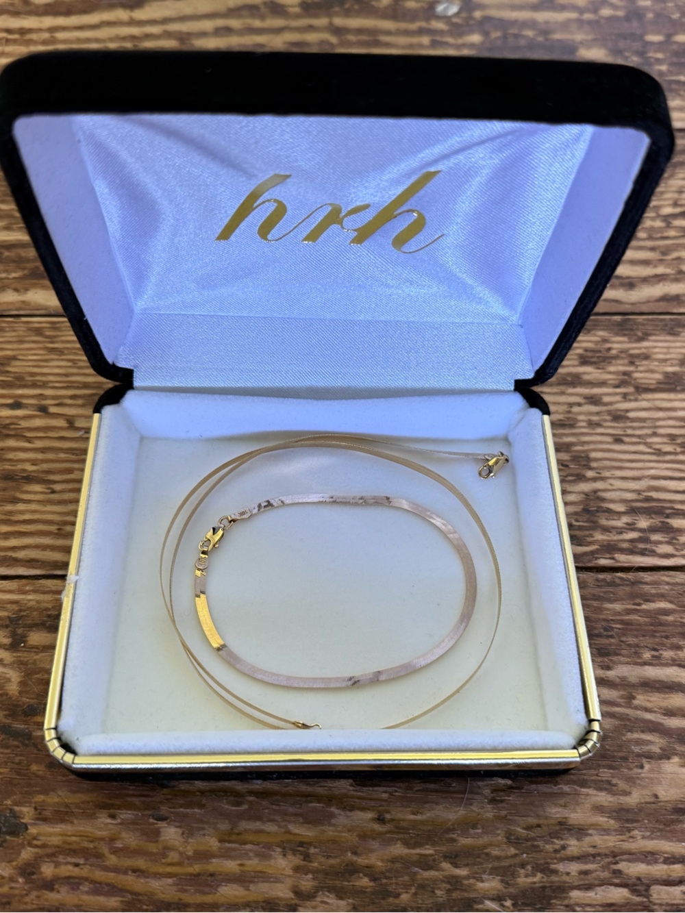 HRH Collection Studio 54 10k Chains Necklace & Bracelet